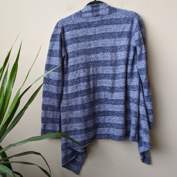 Barefoot Dreams Calypso Striped Wrap Cardigan S/M - Picture 2 of 6